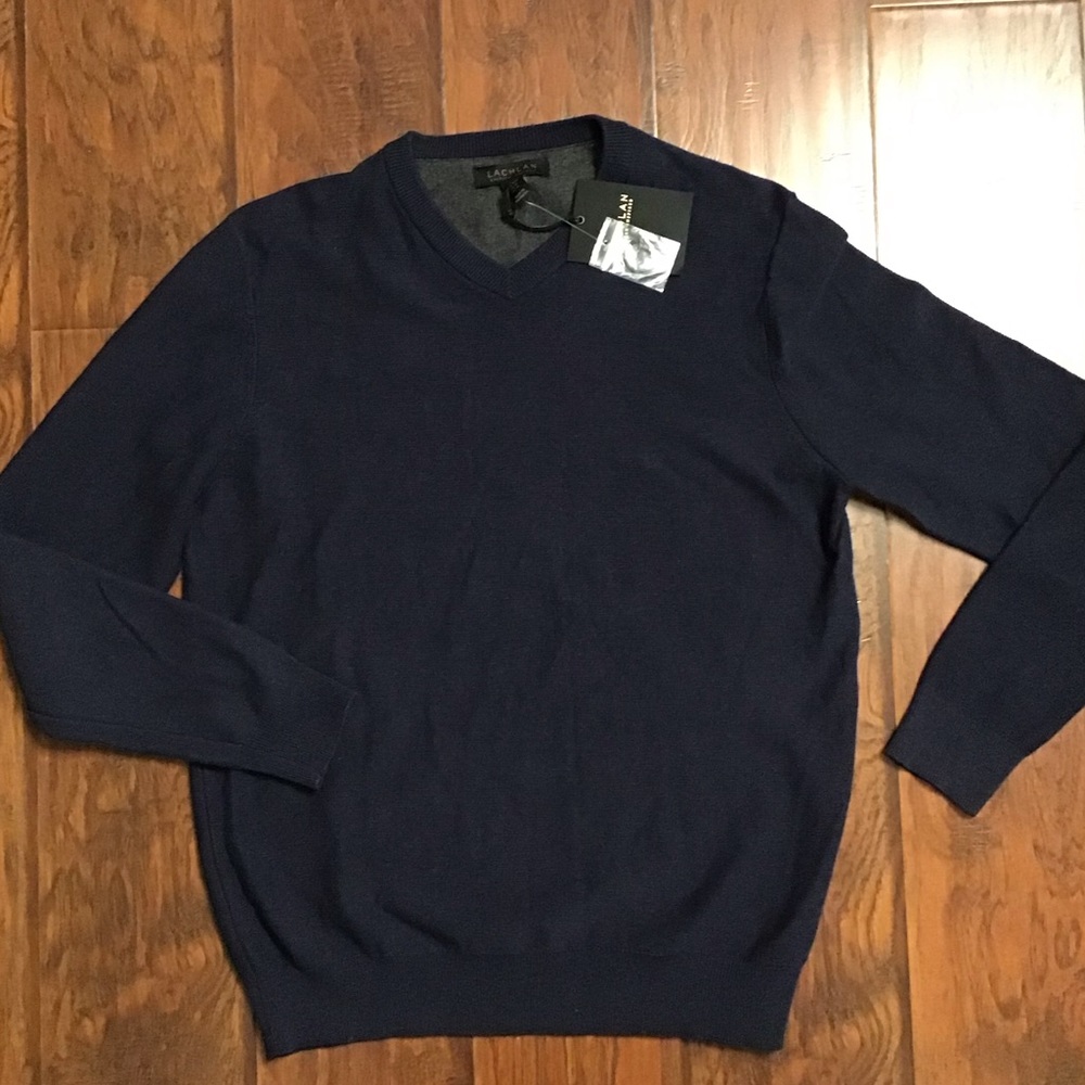 Navy V Neck